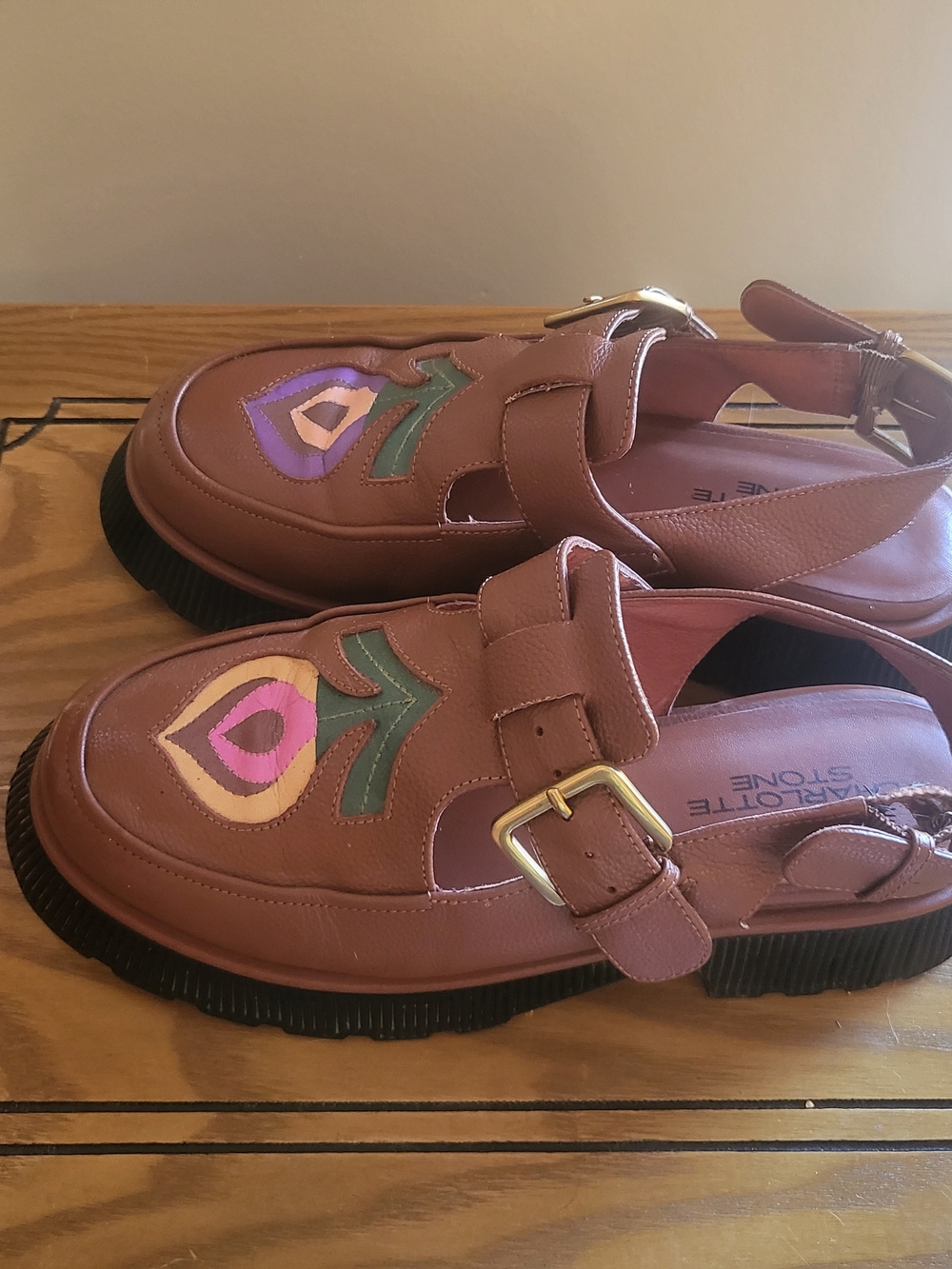 Charlotte Stone Viv Clogs in Truffle
